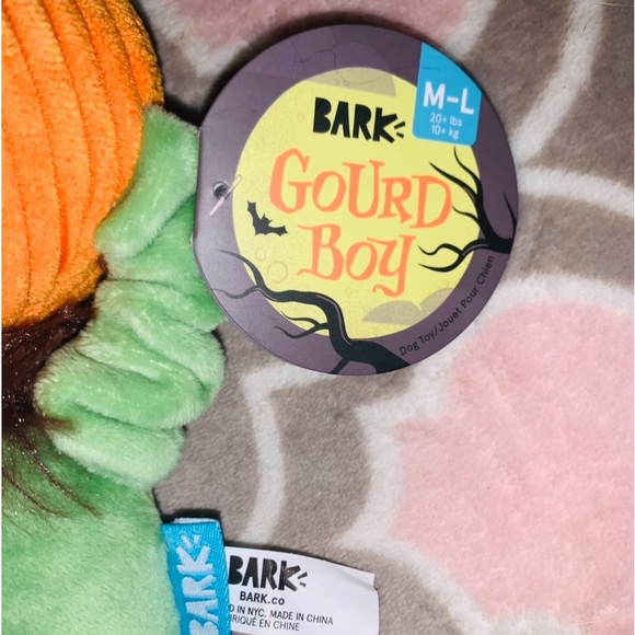 NEW BARKBOX HALLOWEEN DOG TOY CALLED GOURD BOY SIZE M-L - Picture 4 of 6